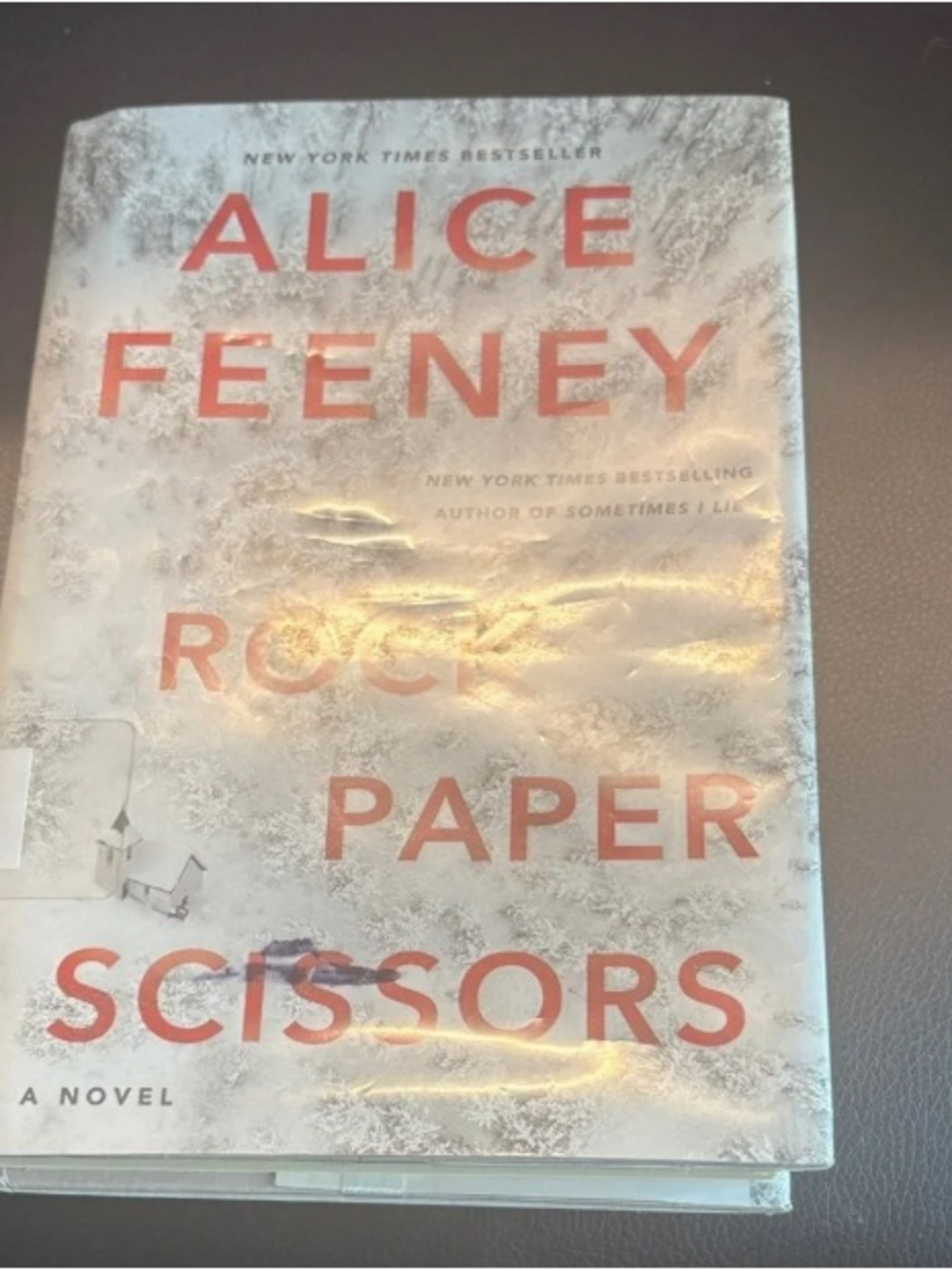 Alice Feeney "Rock Paper Scissors" Hardcover - White and Coral